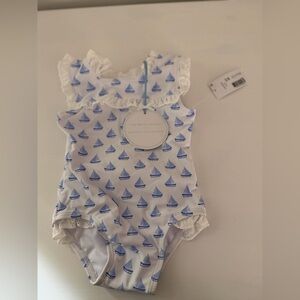 Edgehill Collection Baby Girl Swimsuit Sz 9mo